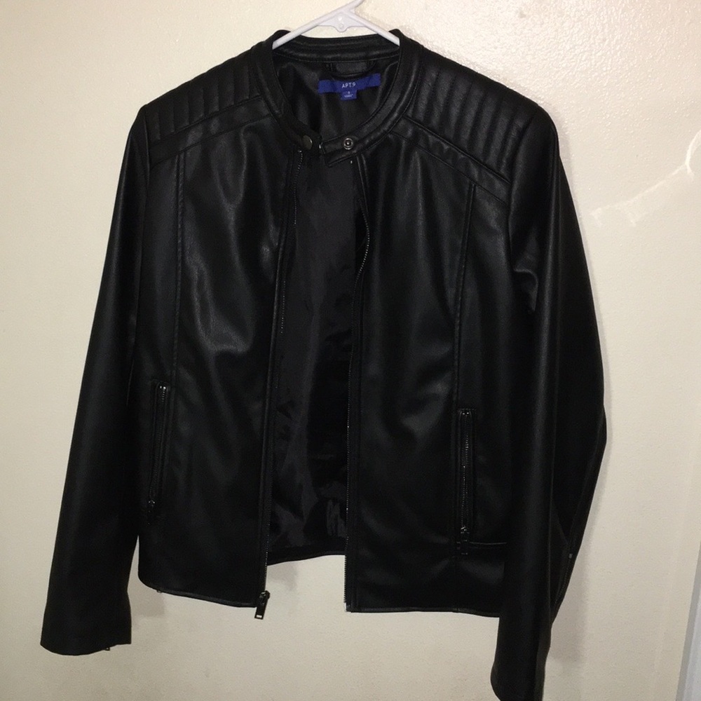 Apt 9 Women’s Black leather Jacket